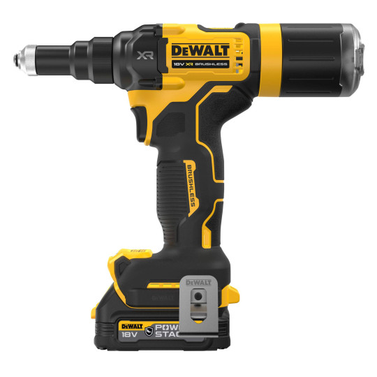 Купити Заклепочник акумуляторний безщітковий DeWALT DCF403E1GT. Офіційний магазин Toolmaster Україна. Фірмовий інструмент та обладнання, офіційна гарантія