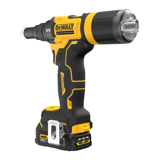 Купити Заклепочник акумуляторний безщітковий DeWALT DCF403E1GT. Офіційний магазин Toolmaster Україна. Фірмовий інструмент та обладнання, офіційна гарантія