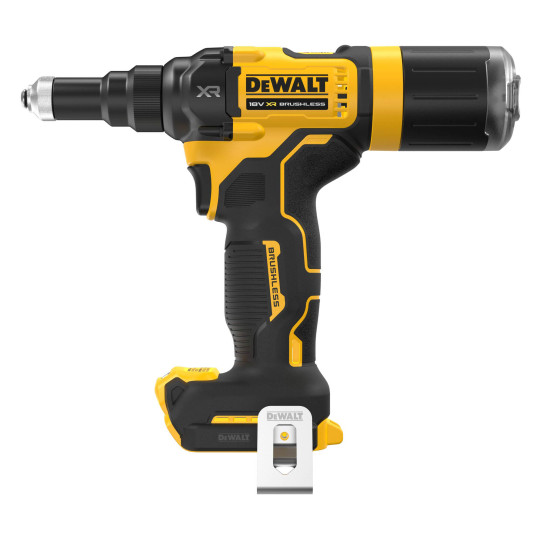 Купити Заклепочник акумуляторний безщітковий DeWALT DCF403NT. Офіційний магазин Toolmaster Україна. Фірмовий інструмент та обладнання, офіційна гарантія