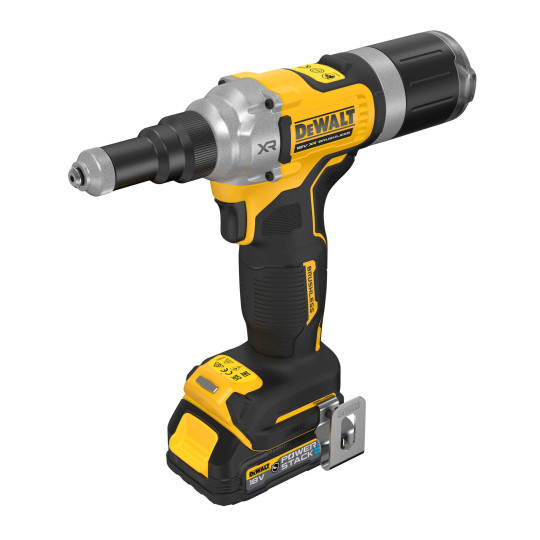 Купити Заклепочник акумуляторний безщітковий DeWALT DCF414E2GT. Офіційний магазин Toolmaster Україна. Фірмовий інструмент та обладнання, офіційна гарантія