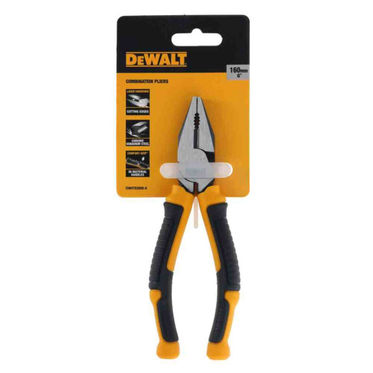 Купити Плоскогубці LASER HARDENED комбіновані, L=160 мм DeWALT DWHT82808-0. Офіційний магазин Toolmaster Україна. Фірмовий інструмент та обладнання, офіційна гарантія