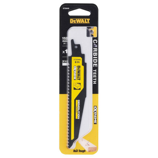 Купити Полотно пильное, EXTREME CARBIDE DeWALT DT20440. Официальный магазин Toolmaster Украина. Фирменный инструмент и оборудование, официальная гарантия