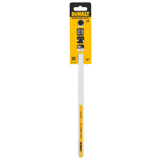 Купити Набор полотен по металлу Bi-Metal 300 мм, 3 шт DeWALT DWHT0-20558. Официальный магазин Toolmaster Украина. Фирменный инструмент и оборудование, официальная гарантия