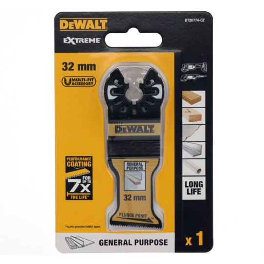 Купити Полотно пиляльне заглибне Extreme DeWALT DT20774. Офіційний магазин Toolmaster Україна. Фірмовий інструмент та обладнання, офіційна гарантія