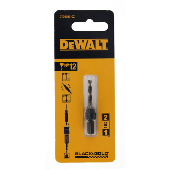 Купити Свердло пілотне з зенкером FLIP&DRIVE №12 DeWALT DT70793. Офіційний магазин Toolmaster Україна. Фірмовий інструмент та обладнання, офіційна гарантія