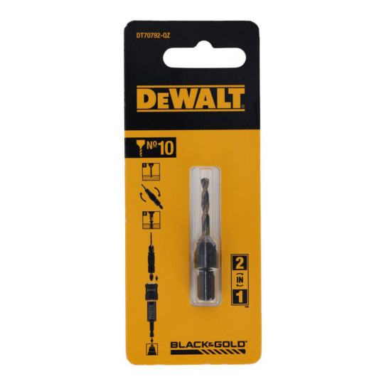 Купити Свердло пілотне з зенкером FLIP&DRIVE №10 DeWALT DT70792. Офіційний магазин Toolmaster Україна. Фірмовий інструмент та обладнання, офіційна гарантія