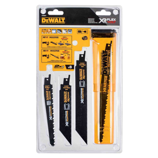 Купити Набор полотен пильных DeWALT, EXTREME RUNTIME, для шабельних пил DeWALT DT99551. Официальный магазин Toolmaster Украина. Фирменный инструмент и оборудование, официальная гарантия
