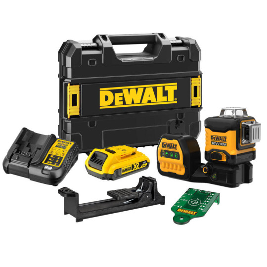 Купити Рівень лазерний лінійний DeWALT DCE089D1G18. Офіційний магазин Toolmaster Україна. Фірмовий інструмент та обладнання, офіційна гарантія