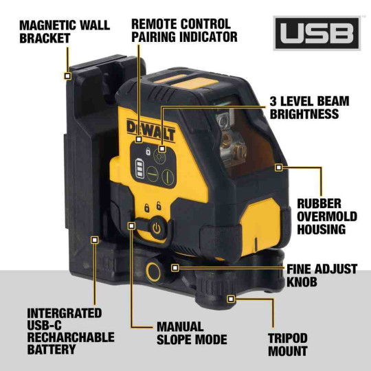 Купити Рівень лазерний лінійний DeWALT DCLE14201RB. Офіційний магазин Toolmaster Україна. Фірмовий інструмент та обладнання, офіційна гарантія