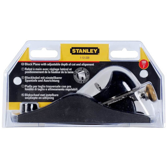 Купити Рубанок торцевої з регулюванням леза STANLEY 1-12-220. Офіційний магазин Toolmaster Україна. Фірмовий інструмент та обладнання, офіційна гарантія