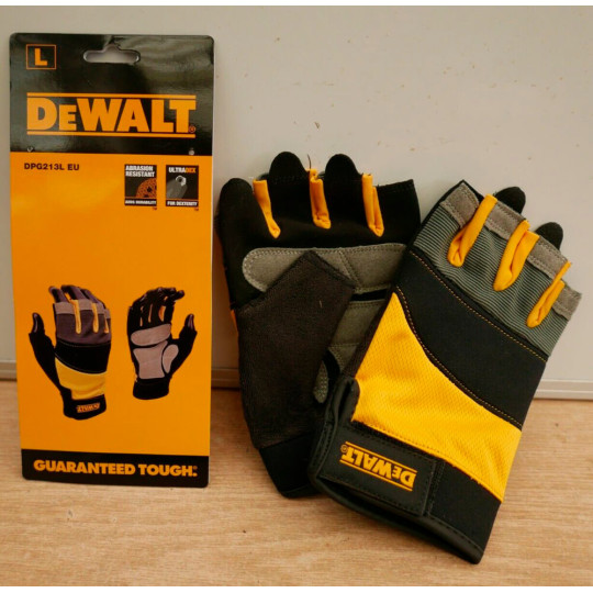 Купити Перчатки универсальные, открытые DeWALT DPG213L. Официальный магазин Toolmaster Украина. Фирменный инструмент и оборудование, официальная гарантия