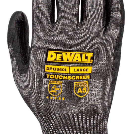 Купити Рукавички універсальні з чутливістю до сенсорного екрану DeWALT DPG860L. Офіційний магазин Toolmaster Україна. Фірмовий інструмент та обладнання, офіційна гарантія
