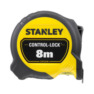 Купити Рулетка измерительная CONTROL-LOCK длиной 8 м, шириной 25 мм, в прорезиненном корпусе, с двойной шкалой STANLEY STHT37240-3. Официальный магазин Toolmaster Украина. Фирменный инструмент и оборудование, официальная гарантия