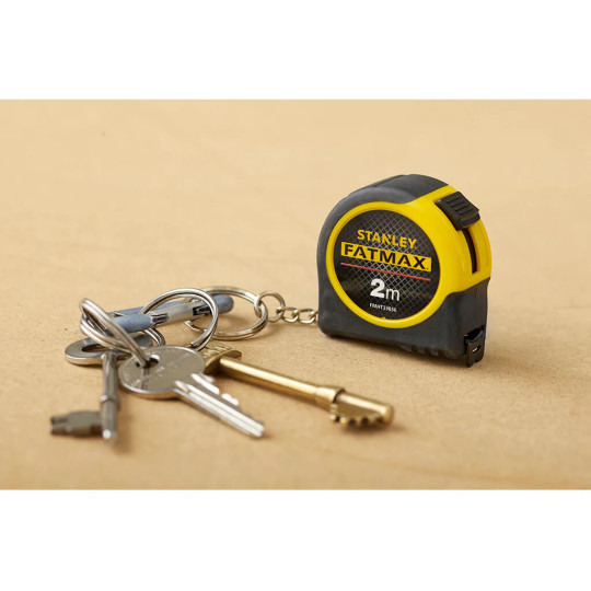 Купити Рулетка-брелок FATMAX, 2 м х 13 мм в резиновом корпусе STANLEY FMHT1-33856. Официальный магазин Toolmaster Украина. Фирменный инструмент и оборудование, официальная гарантия