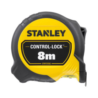 Купити Рулетка вимірювальна CONTROL-LOCK довжиною 8 м, шириною 25 мм, в обгумованому корпусі, з подвійною шкалою STANLEY STHT37232-0. Офіційний магазин Toolmaster Україна. Фірмовий інструмент та обладнання, офіційна гарантія
