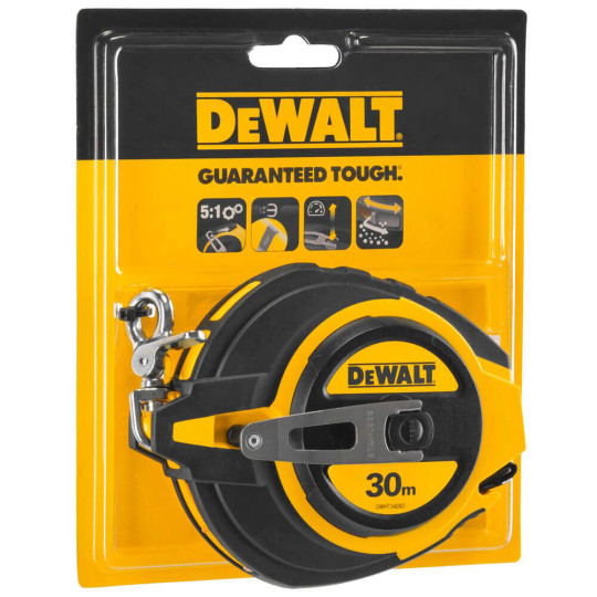 Купити Рулетка вимірювальна Steel, 30 м х 10 мм DeWALT DWHT0-34093. Офіційний магазин Toolmaster Україна. Фірмовий інструмент та обладнання, офіційна гарантія
