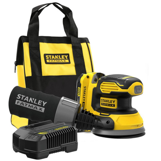 Купити Шліфмашина ексцентрикова акумуляторна безщіткова STANLEY FATMAX SFMCW220D1S. Офіційний магазин Toolmaster Україна. Фірмовий інструмент та обладнання, офіційна гарантія