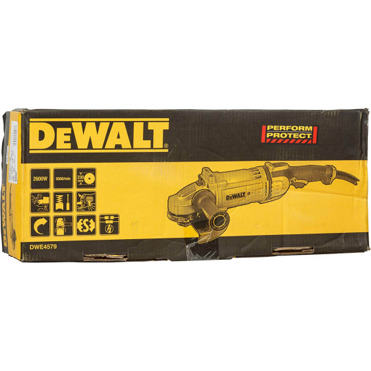 Купити Шліфмашина кутова - болгарка мережева DeWALT DWE4579. Офіційний магазин Toolmaster Україна. Фірмовий інструмент та обладнання, офіційна гарантія