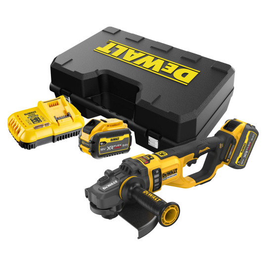 Купити Шліфмашина кутова - болгарка акумуляторна безщіткова DeWALT DCG460X2. Офіційний магазин Toolmaster Україна. Фірмовий інструмент та обладнання, офіційна гарантія