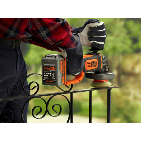 Купити Шліфмашина кутова - болгарка акумуляторна BLACK+DECKER BCG720N. Офіційний магазин Toolmaster Україна. Фірмовий інструмент та обладнання, офіційна гарантія
