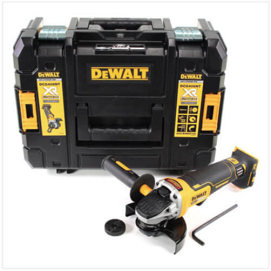 Купити Шлифмашина угловая - болгарка аккумуляторная бесщеточная DeWALT DCG406NT. Официальный магазин Toolmaster Украина. Фирменный инструмент и оборудование, официальная гарантия