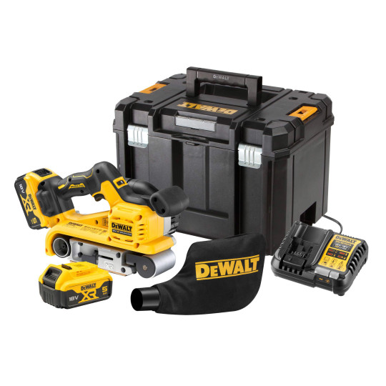 Купити Шліфмашина стрічкова акумуляторна безщіткова DeWALT DCW220P2. Офіційний магазин Toolmaster Україна. Фірмовий інструмент та обладнання, офіційна гарантія