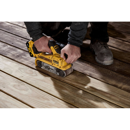 Купити Шліфмашина стрічкова акумуляторна безщіткова DeWALT DCW220P2. Офіційний магазин Toolmaster Україна. Фірмовий інструмент та обладнання, офіційна гарантія