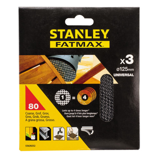 Купити Сітка шліфовальна STANLEY STA39252. Офіційний магазин Toolmaster Україна. Фірмовий інструмент та обладнання, офіційна гарантія