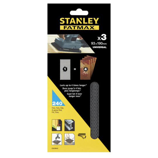 Купити Сітка шліфовальна STANLEY STA39042. Офіційний магазин Toolmaster Україна. Фірмовий інструмент та обладнання, офіційна гарантія