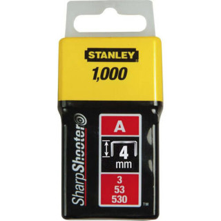 Купити Скоби тип А висотою 4 мм, для степлера ручного Light Duty, в упаковці 1000 шт STANLEY 1-TRA202T. Офіційний магазин Toolmaster Україна. Фірмовий інструмент та обладнання, офіційна гарантія