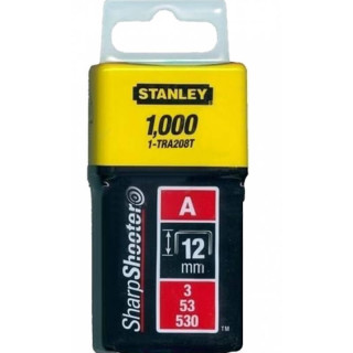 Купити Скоби тип А висотою 12 мм, для степлера ручного Light Duty, в упаковці 1000 шт STANLEY 1-TRA208T. Офіційний магазин Toolmaster Україна. Фірмовий інструмент та обладнання, офіційна гарантія