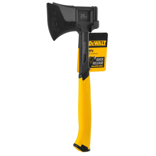 Купити Сокира туристична суцільнометалева вагою 990 грам з чохлом DeWALT DWHT51387-0. Офіційний магазин Toolmaster Україна. Фірмовий інструмент та обладнання, офіційна гарантія