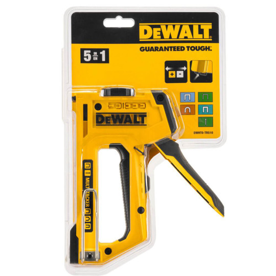 Купити Степлер MULTI TACKER 5 в 1 скоби тип A, G, H 6-14мм, цвяхи J 12, 15 мм. DeWALT DWHT0-TR510. Офіційний магазин Toolmaster Україна. Фірмовий інструмент та обладнання, офіційна гарантія