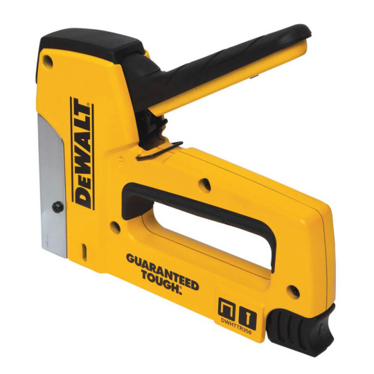 Купити Степлер Heavy Duty для скоб типу G 6-14мм, цвяхів типу J 12, 15мм DeWALT DWHTTR350-0. Офіційний магазин Toolmaster Україна. Фірмовий інструмент та обладнання, офіційна гарантія