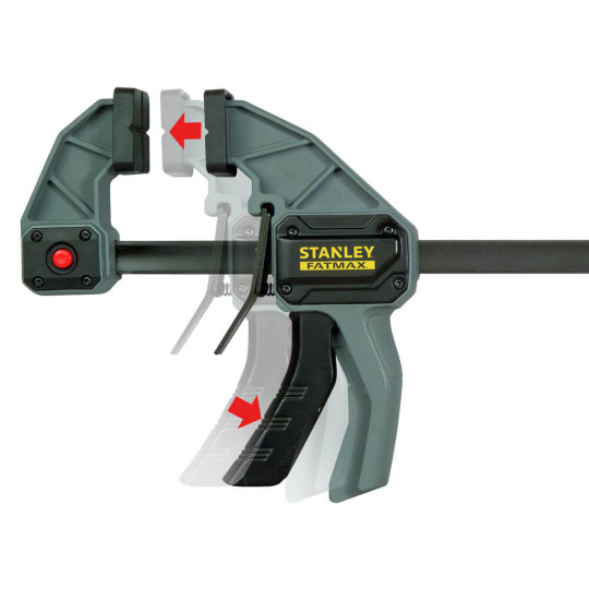 Купити Струбцина FatMax L триггерная с максимальным усилием сжатия 135 кг STANLEY FMHT0-83235. Официальный магазин Toolmaster Украина. Фирменный инструмент и оборудование, официальная гарантия