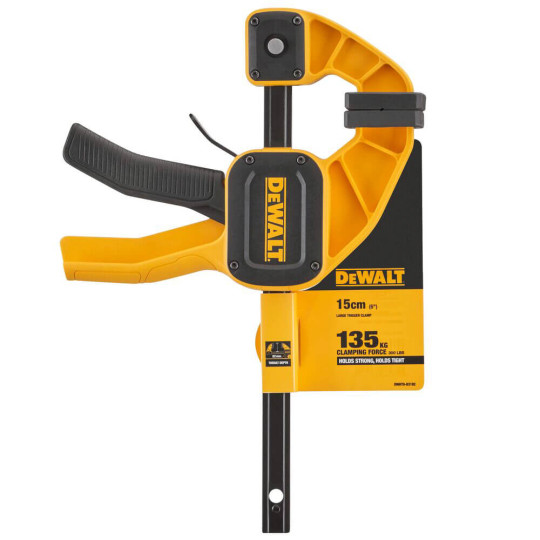 Купити Струбцина L триггерная с максимальным усилием сжатия 135 кг DeWALT DWHT0-83192. Официальный магазин Toolmaster Украина. Фирменный инструмент и оборудование, официальная гарантия