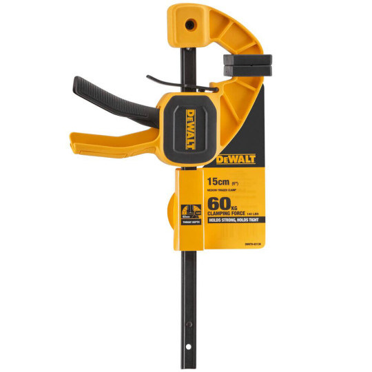 Купити Струбцина М триггерна з максимальним зусиллям стиснення 63 кг DeWALT DWHT0-83139. Офіційний магазин Toolmaster Україна. Фірмовий інструмент та обладнання, офіційна гарантія