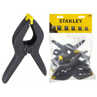 Купити Набір пружинних затискачів, 16 штук STANLEY STHT0-83094. Офіційний магазин Toolmaster Україна. Фірмовий інструмент та обладнання, офіційна гарантія