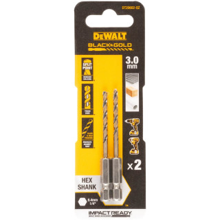 Купити Свердло по металу EXTREME IMPACT Black & Gold DeWALT DT20602. Офіційний магазин Toolmaster Україна. Фірмовий інструмент та обладнання, офіційна гарантія