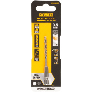 Купити Свердло по металу EXTREME IMPACT Black & Gold DeWALT DT20603. Офіційний магазин Toolmaster Україна. Фірмовий інструмент та обладнання, офіційна гарантія