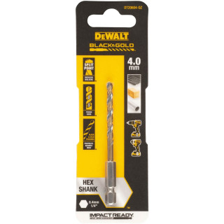 Купити Свердло по металу EXTREME IMPACT Black & Gold DeWALT DT20604. Офіційний магазин Toolmaster Україна. Фірмовий інструмент та обладнання, офіційна гарантія