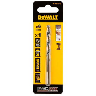 Купити Свердло по металу Black & Gold DeWALT DT20522. Офіційний магазин Toolmaster Україна. Фірмовий інструмент та обладнання, офіційна гарантія