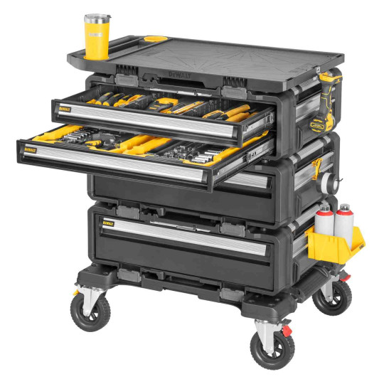 Купити Робоча станція 5 в 1 (комплект ящиків на візку) TOUGHSYSTEM 2.0 DXL DeWALT DWST60510-1. Офіційний магазин Toolmaster Україна. Фірмовий інструмент та обладнання, офіційна гарантія