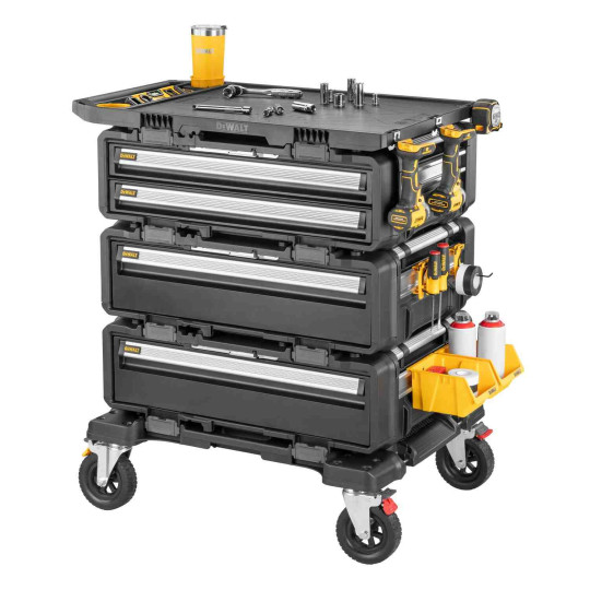 Купити Робоча станція 5 в 1 (комплект ящиків на візку) TOUGHSYSTEM 2.0 DXL DeWALT DWST60510-1. Офіційний магазин Toolmaster Україна. Фірмовий інструмент та обладнання, офіційна гарантія