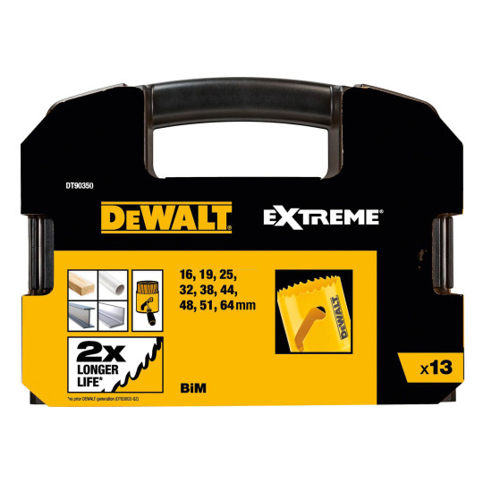 Купити Набір коронок-ціфенборів DeWALT DT90350. Офіційний магазин Toolmaster Україна. Фірмовий інструмент та обладнання, офіційна гарантія