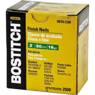 Купити Цвяхи BOSTITCH SB16-2.00. Офіційний магазин Toolmaster Україна. Фірмовий інструмент та обладнання, офіційна гарантія