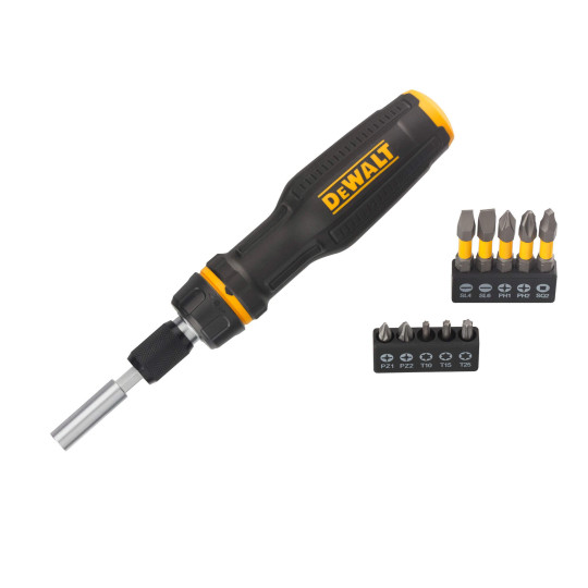 Купити Викрутка - набір FULL FIT Telescoping, зі змінними бітами, 10 біт DeWALT DWHT68001-0. Офіційний магазин Toolmaster Україна. Фірмовий інструмент та обладнання, офіційна гарантія