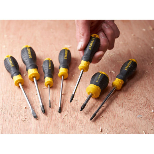 Купити Викрутка Cushion Grip під шліц Ph1 з довжиною жала 75 мм STANLEY STHT16155-0. Офіційний магазин Toolmaster Україна. Фірмовий інструмент та обладнання, офіційна гарантія