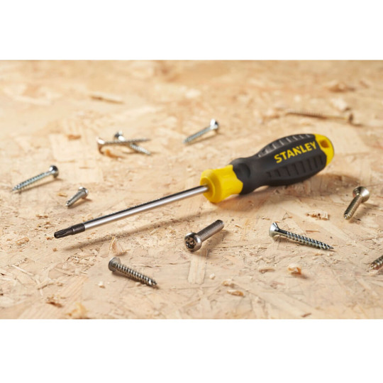 Купити Викрутка Cushion Grip довжиною 100 мм під шліц TORX TT20 STANLEY STHT16179-0. Офіційний магазин Toolmaster Україна. Фірмовий інструмент та обладнання, офіційна гарантія