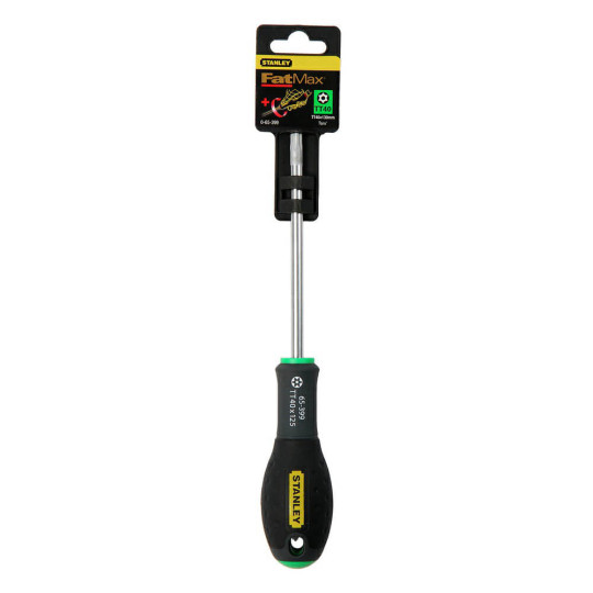 Купити Отвертка FatMax с длиной жала 125 мм под шлиц Torx TT40 STANLEY 0-65-399. Официальный магазин Toolmaster Украина. Фирменный инструмент и оборудование, официальная гарантия